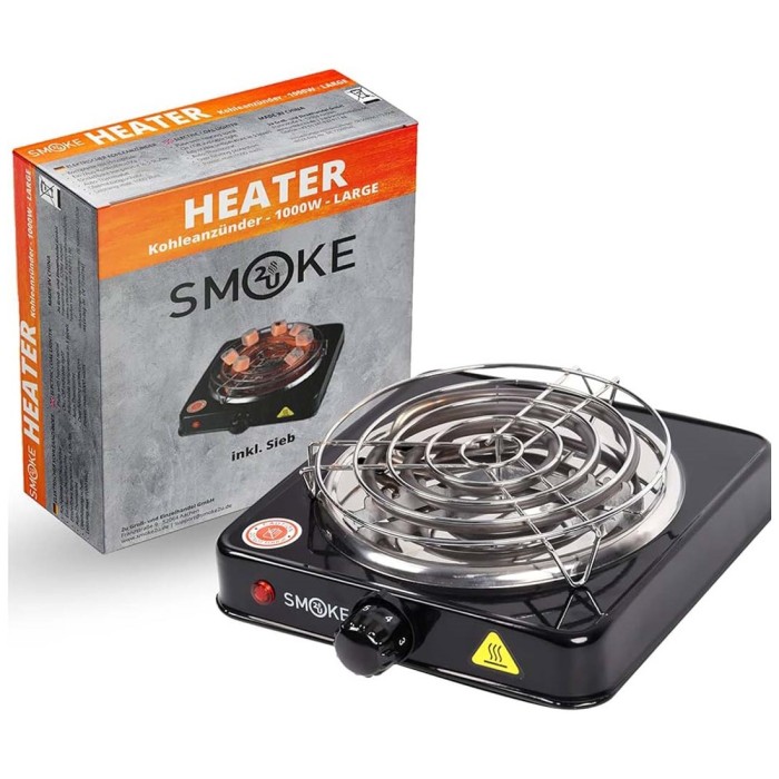 Smoke2u Ηλεκτρική Θερμάστρα Για Κάρβουνα Ναργιλέ 1000W